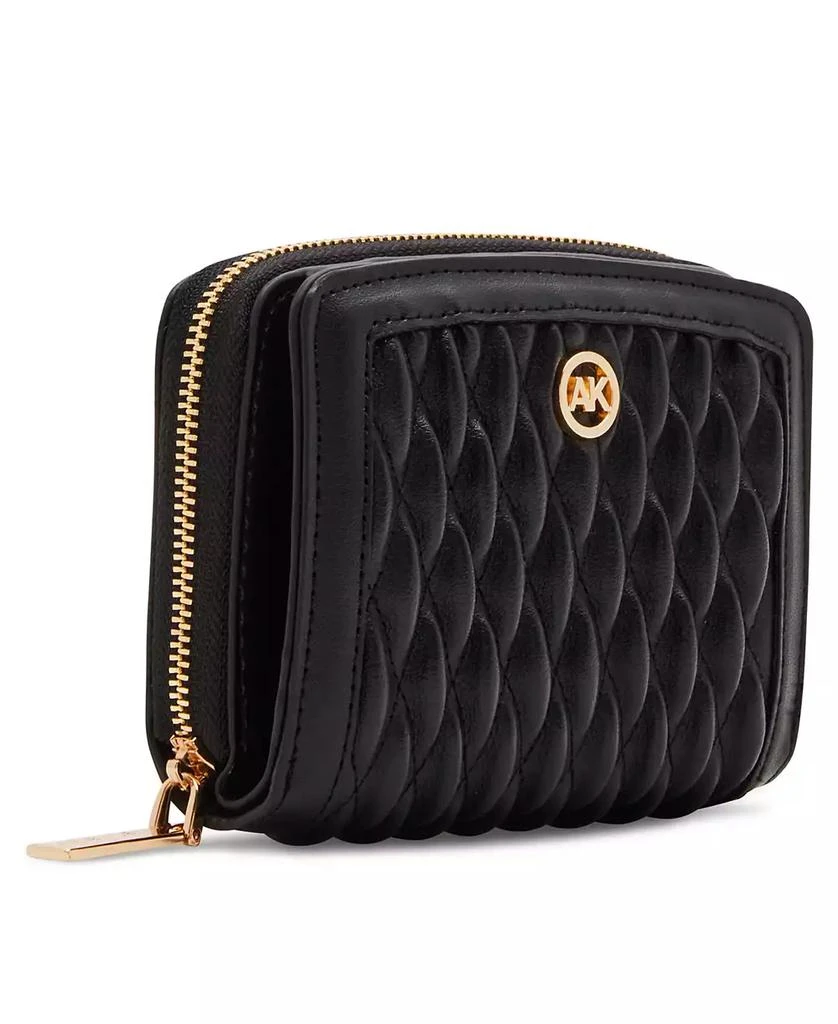 Anne Klein Annie Klein Ruched Quilted Zip Around Wallet 3
