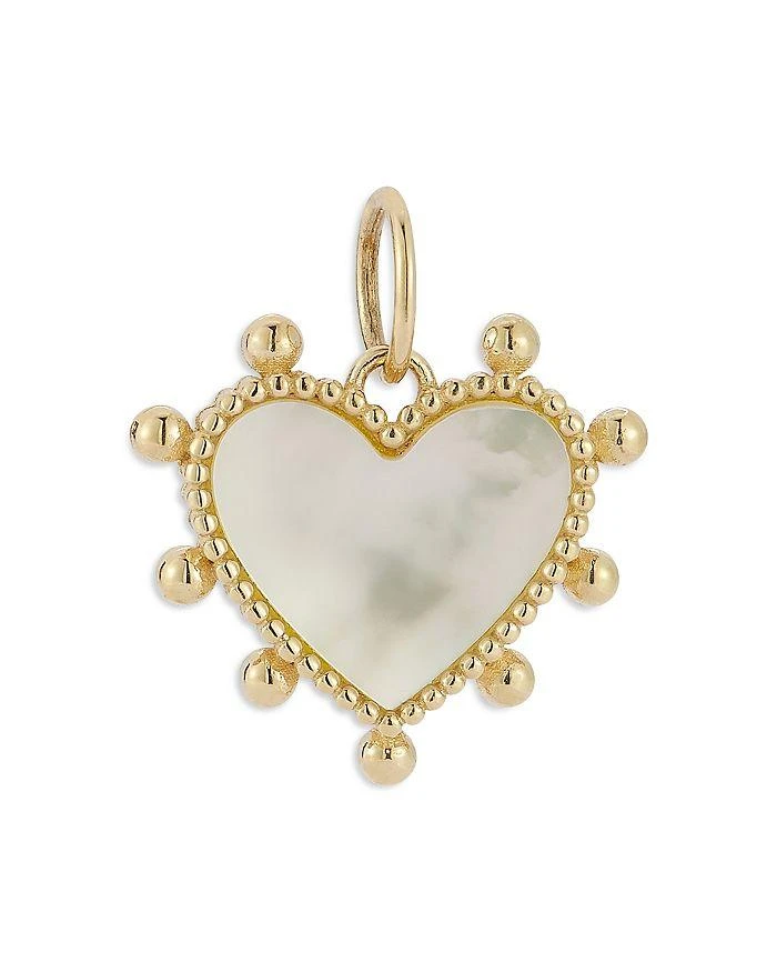 Bloomingdale
s Fine Collection Mother Of Pearl Heart Pendant in 14K Yellow Gold