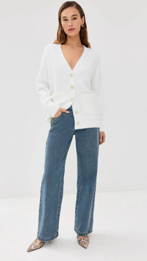 Good American Oversized Plush Cardigan 4