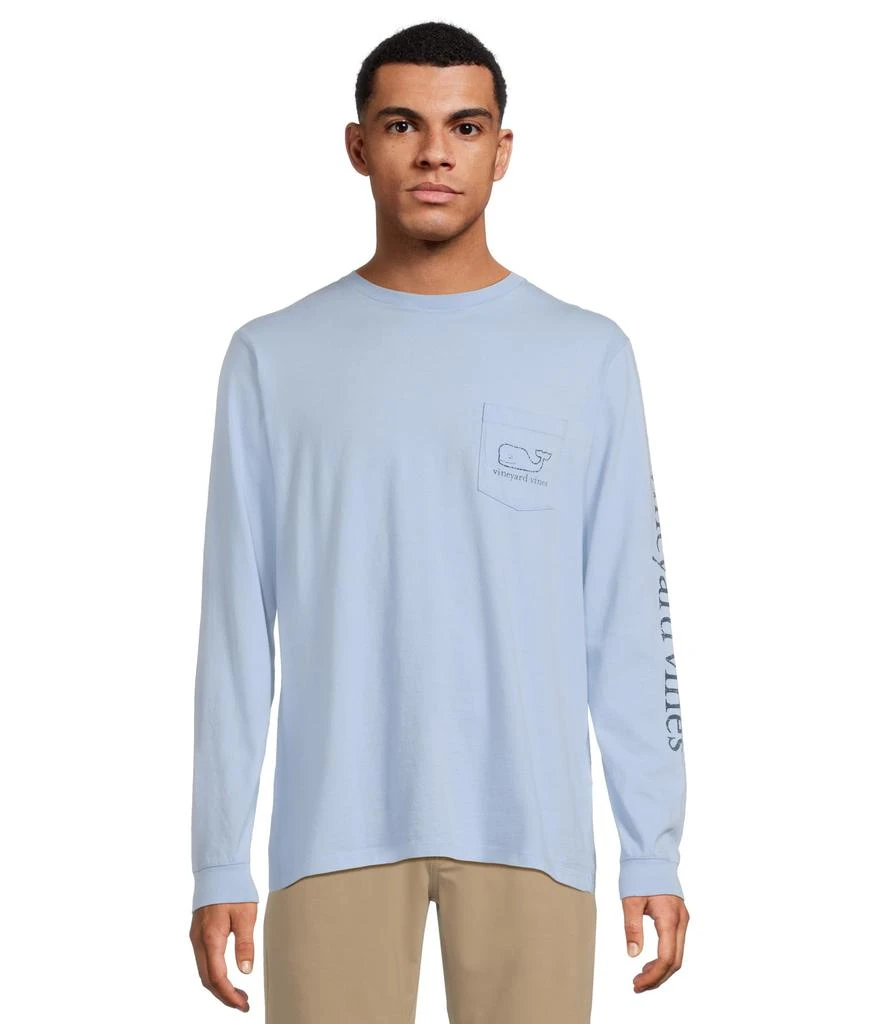 Vineyard Vines Long Sleeve Vintage Whale Pocket T-Shirt 1