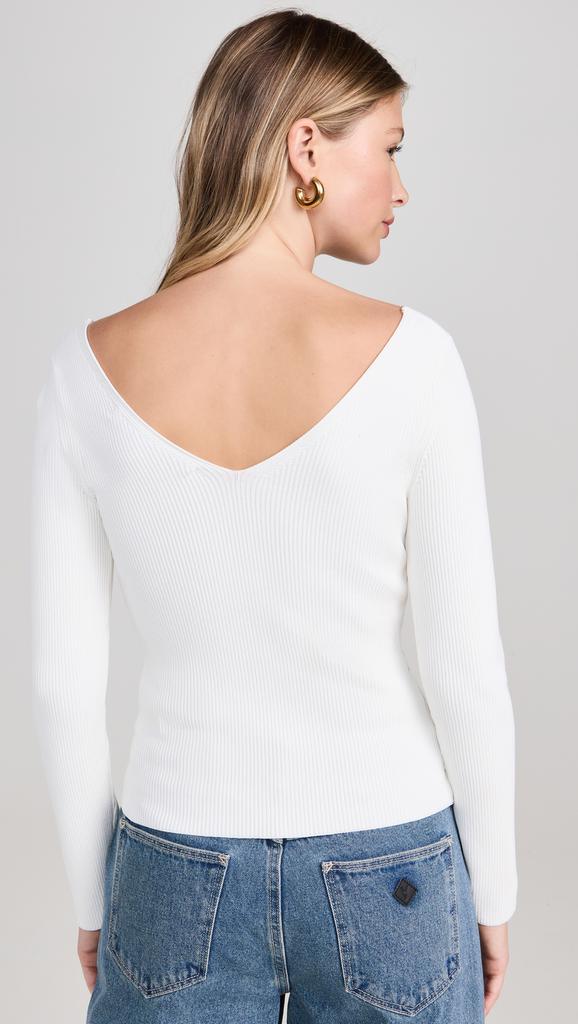 Enza Costa Viscose Sweater V Cardigan