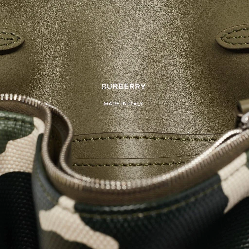 Burberry Burberry Green/Beige Camo Print Coated Canvas and Leather Hackberry Crossbody Bag 10
