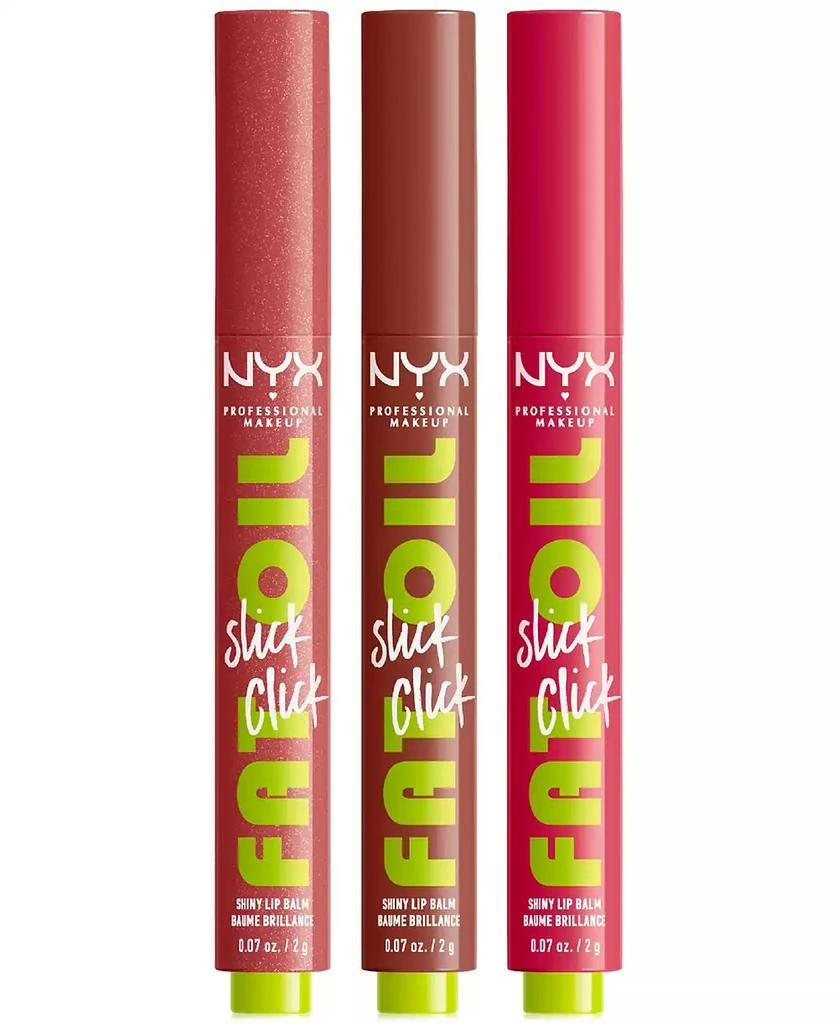 NYX Professional Makeup 3-Pc. Fat Oil Slick Click Lip Balm Set 2