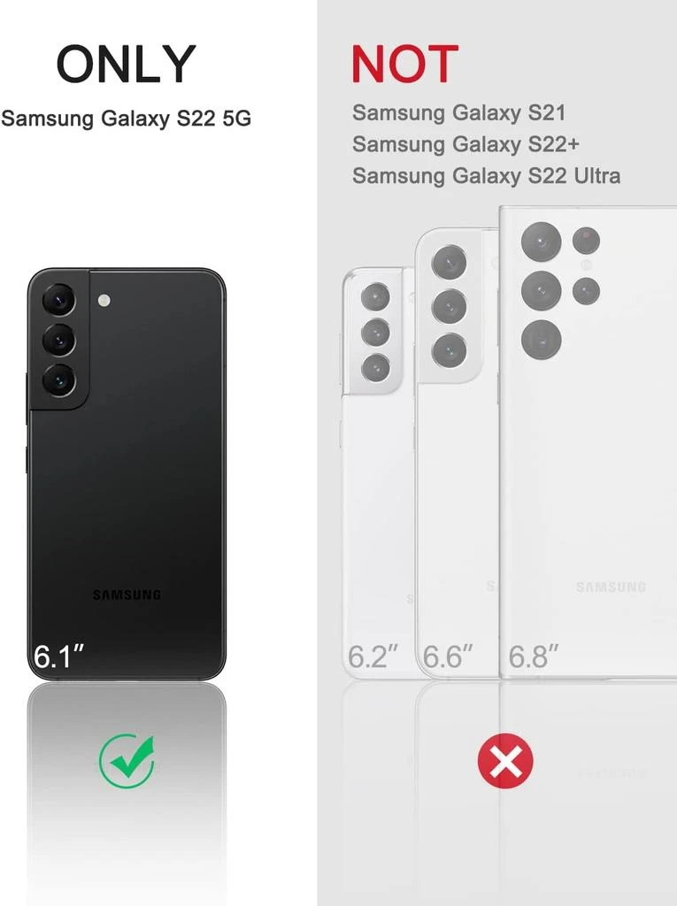 ENTRONIX Entronix Clear Camera Lens Protector Compatible with Galaxy S22 - 2-Piece Combo 2