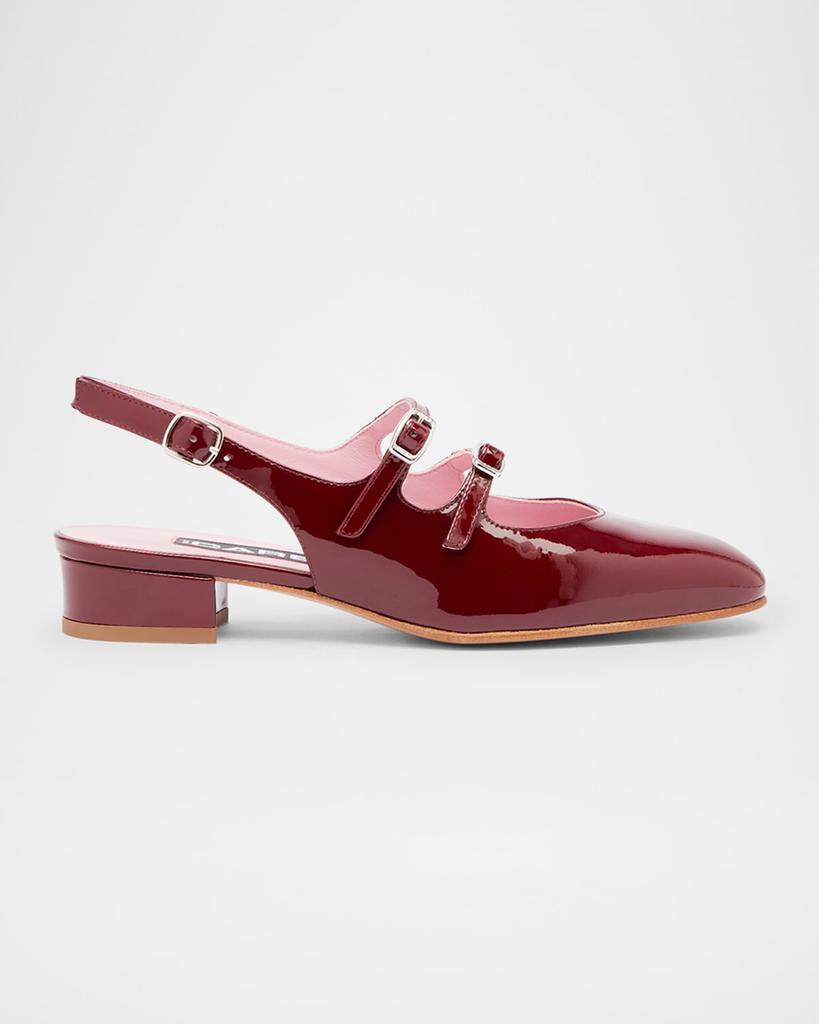 Carel Peche Patent Mary Jane Ballerina Flats