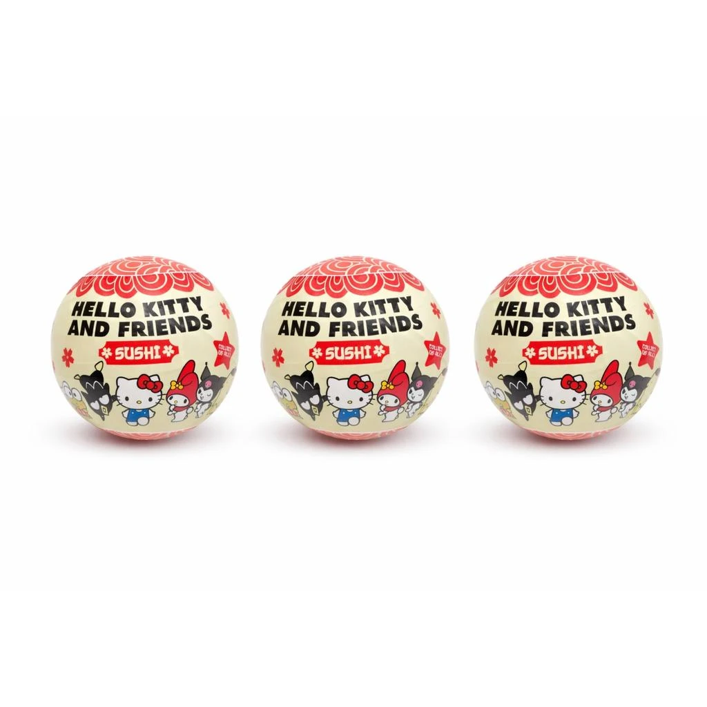 Hello Kitty Set of 3 and Friends Sushi Mystery Collectible Capsules
