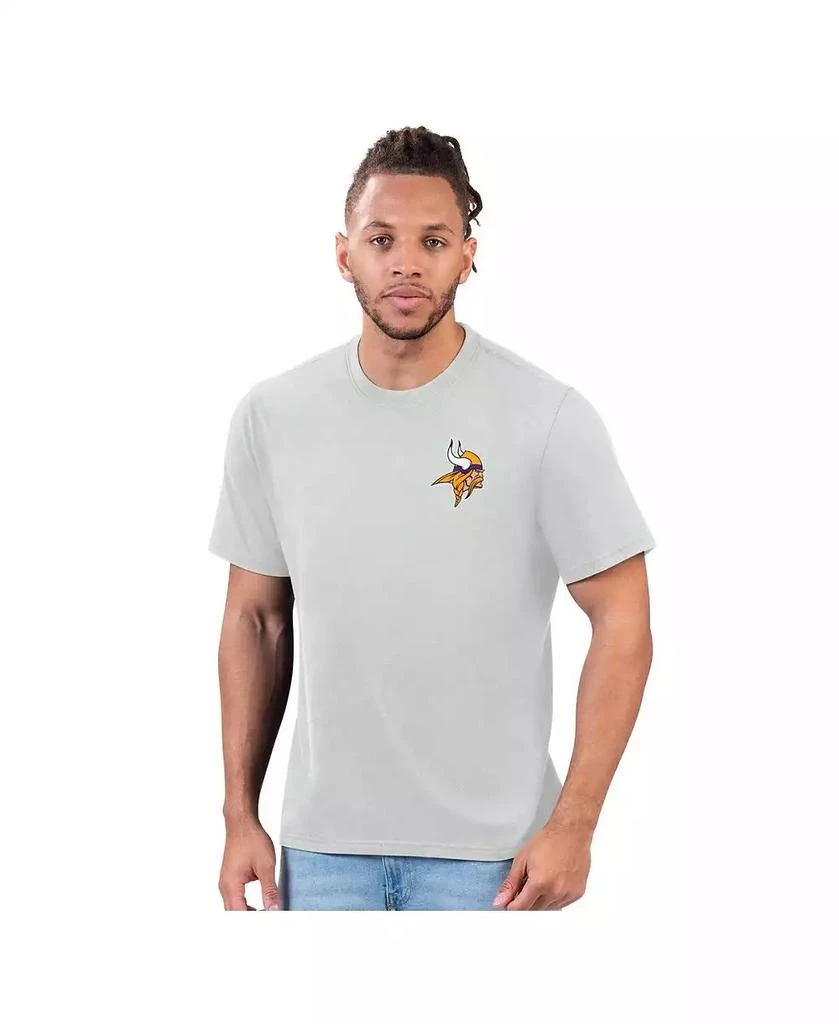 Margaritaville Men's Gray Minnesota Vikings Flip Flop T-Shirt 2