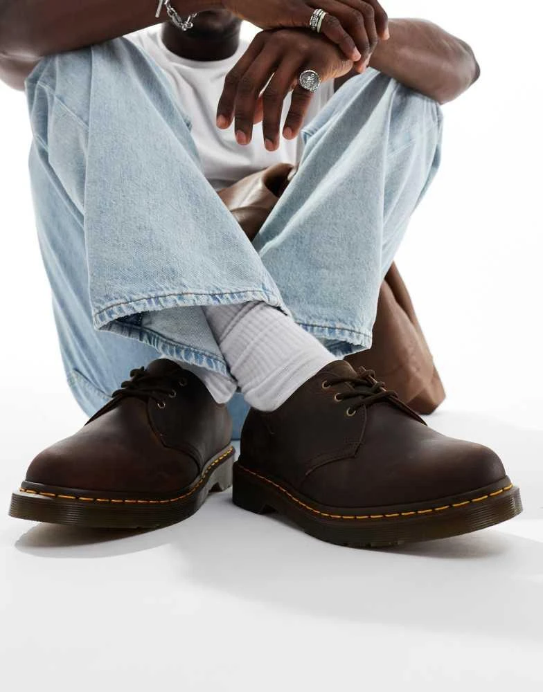 Dr. Martens Dr Martens 1461 3 eye shoe in dark brown crazy horse 1