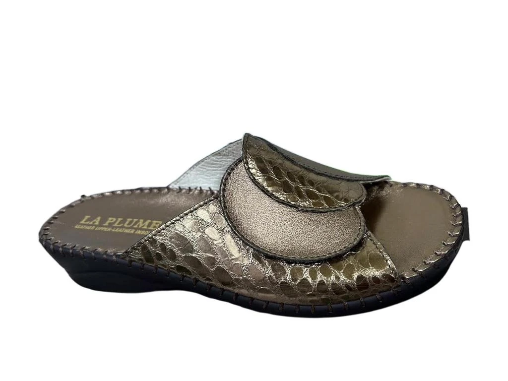 LaPlume Women's Paola Sandals In Pewter Metallic 1
