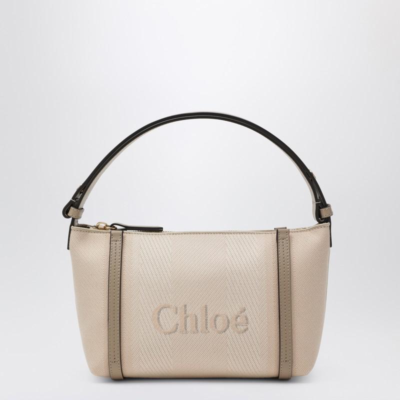 Chloé Chloé Carry bag in pink beige striped canvas