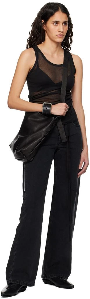 ANN DEMEULEMEESTER Black Raza Squared Bracelet 4
