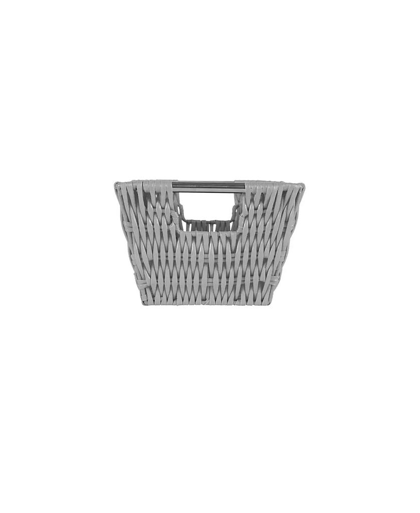 Simplify Small Shelf Storage Rattan Tote Basket