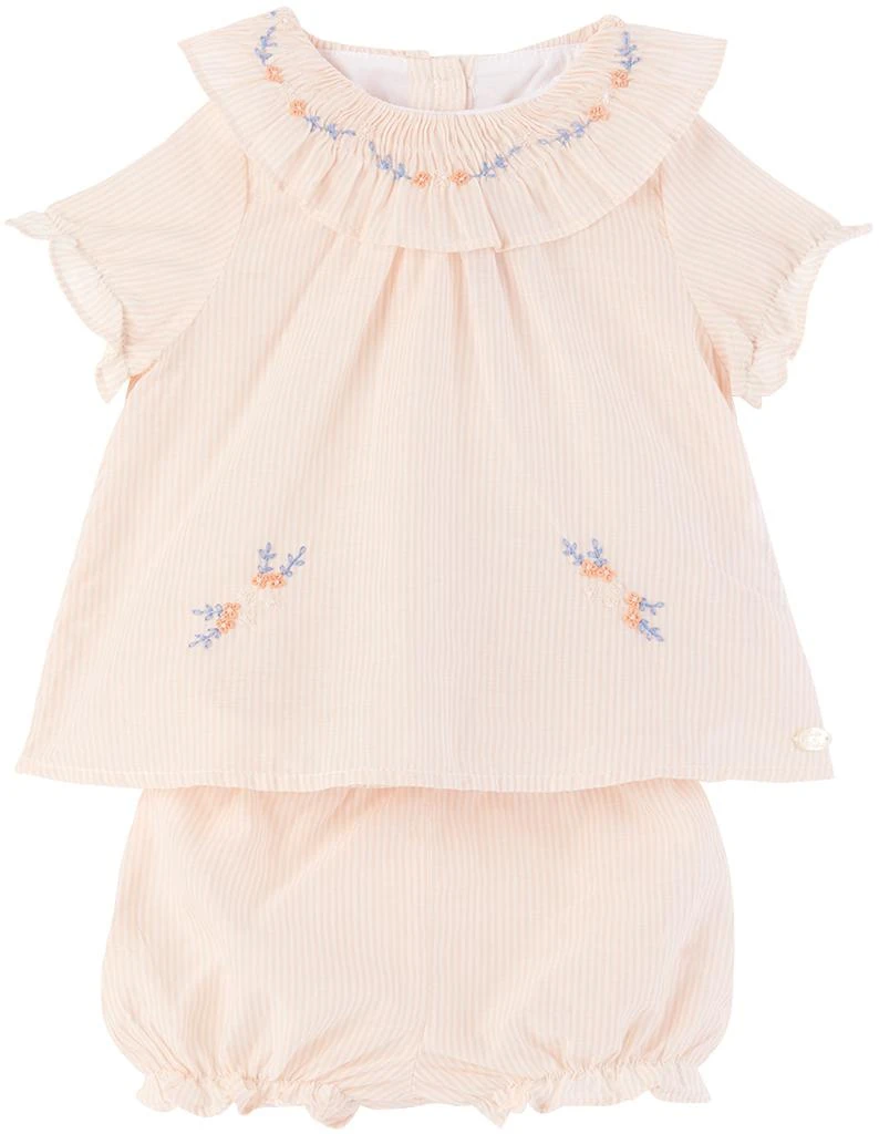 Tartine et Chocolat Baby Pink Shirt & Bloomers Set 1