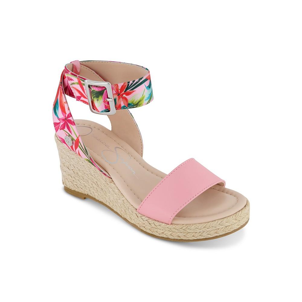 Jessica Simpson Little and Big Girls Asha Cuff Wedge Open Toe Sandals