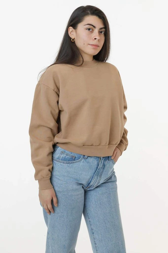 Los Angeles Apparel HF06 - Heavy Fleece Cropped Mock Neck Pullover (Garment Dye 2) 15