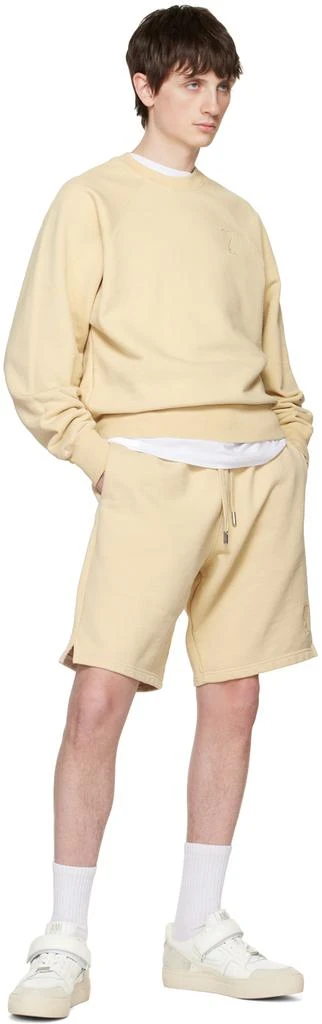 AMI Beige Ami de Cœur Sweatshirt 4