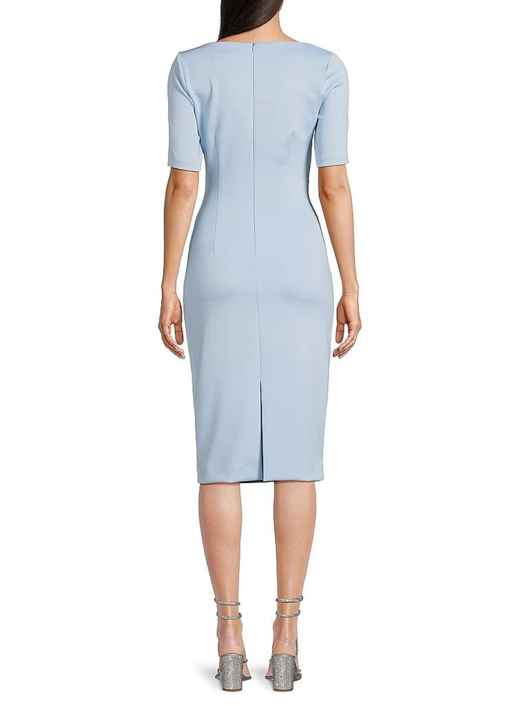Black Halo Amandalee Draped Cocktail Dress 5