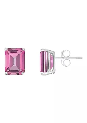 Belk
Co. 14K Gold 8x6 Emerald Cut Pink Topaz Earrings