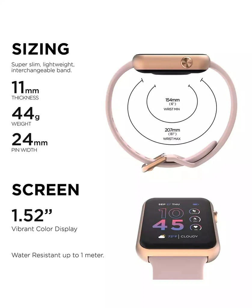 iTouch Air 4 Unisex Silicone Strap Smartwatch 41mm 2