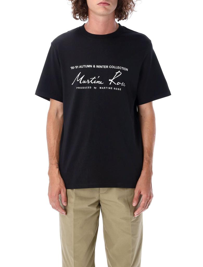 Tシャツ・カットソー MARTINE ROSE Martin Rose Funnel Neck L/S T-shirt Jersey Funnel Neck in White | Martine Rose