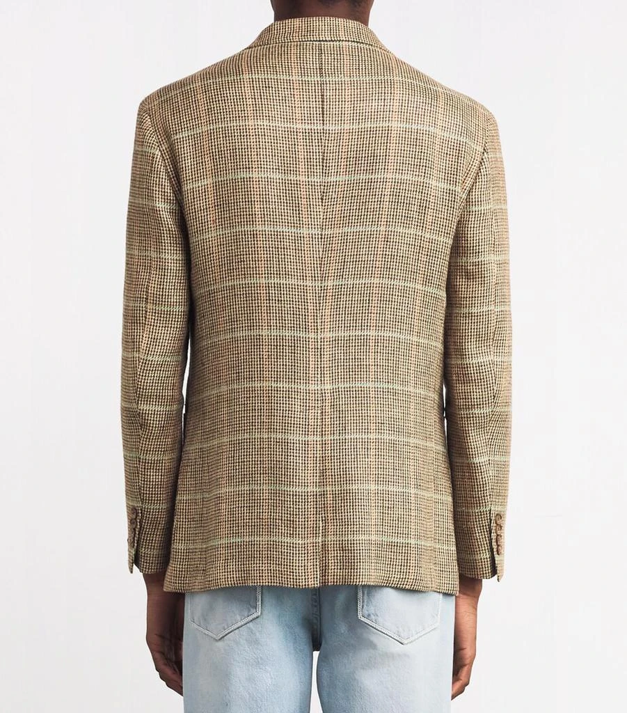Ralph Lauren Linen-Silk Tick-Weave Blazer 4