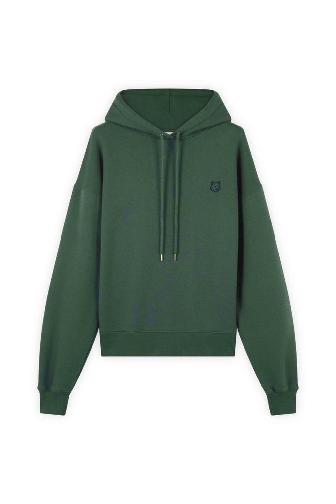 Maison Kitsune Comfort Cut Green Cotton Hoodie