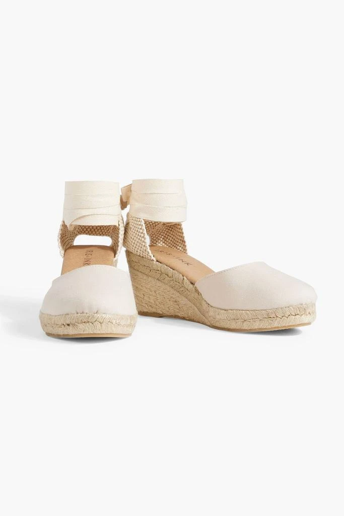 IRIS & INK Gabriella canvas wedge espadrilles 2