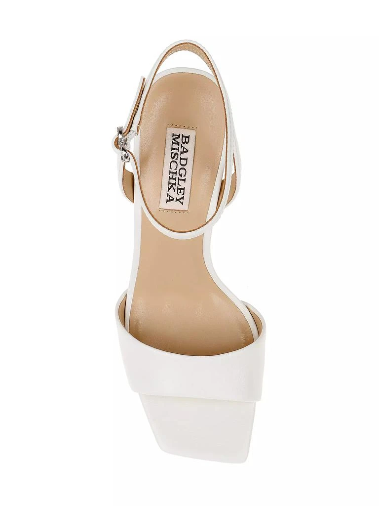 Badgley Mischka Cady 85MM Leather Sandals 4