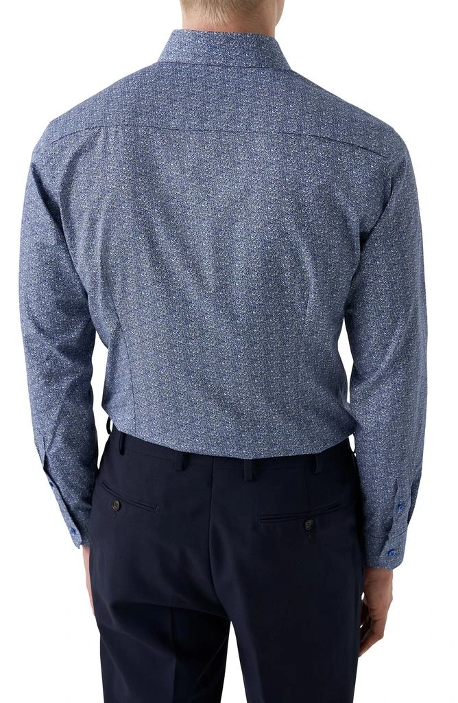 Eton Slim Fit Micro Paisley Cotton Twill Dress Shirt 3