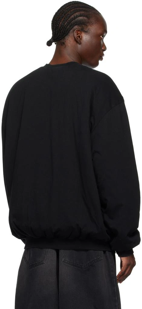 We11done Black Padded Sweatshirt 3