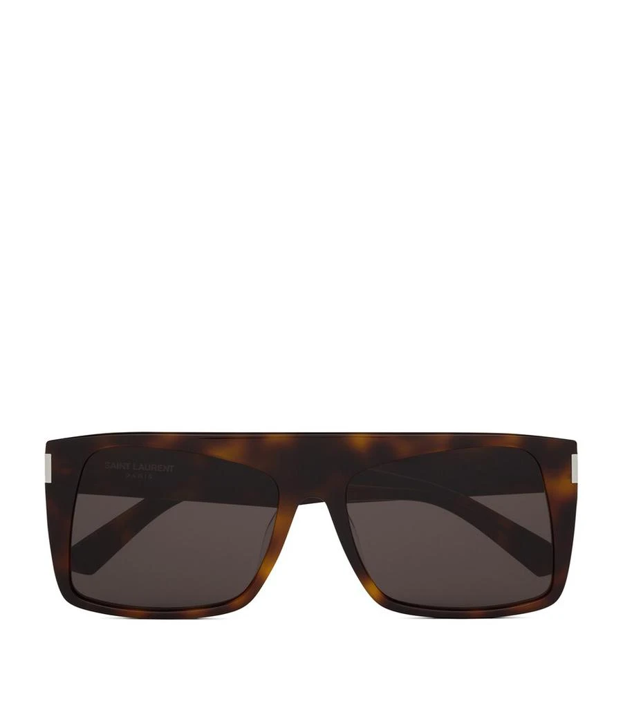 Yves Saint Laurent Tortoiseshell Oversized Square Sunglasses 1