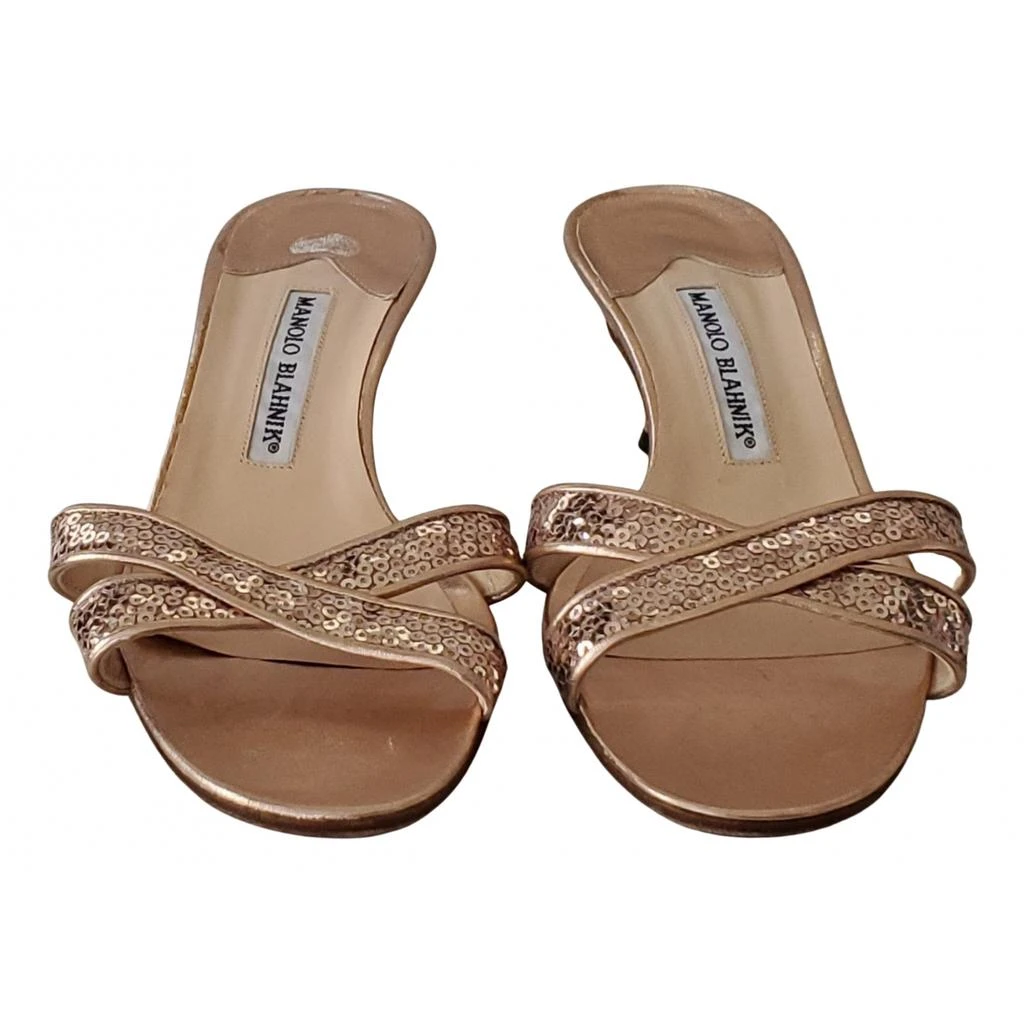 Manolo Blahnik Manolo Blahnik Glitter sandal 1