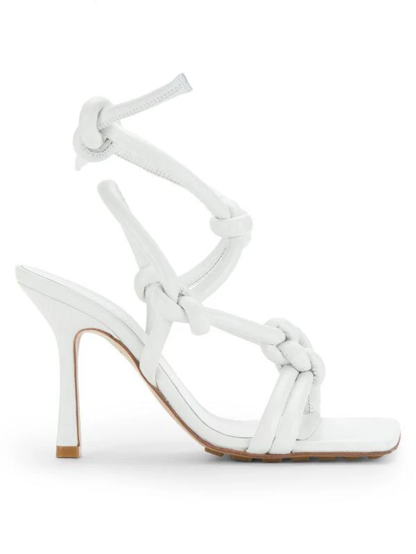 Bottega Veneta Knotted Leather Sandals 1