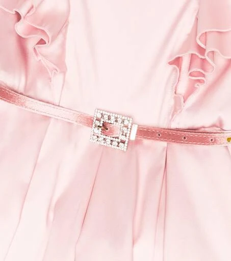 MONNALISA Belted faille dress 3