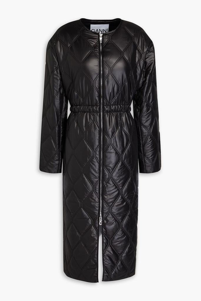 Ganni Quilted shell coat