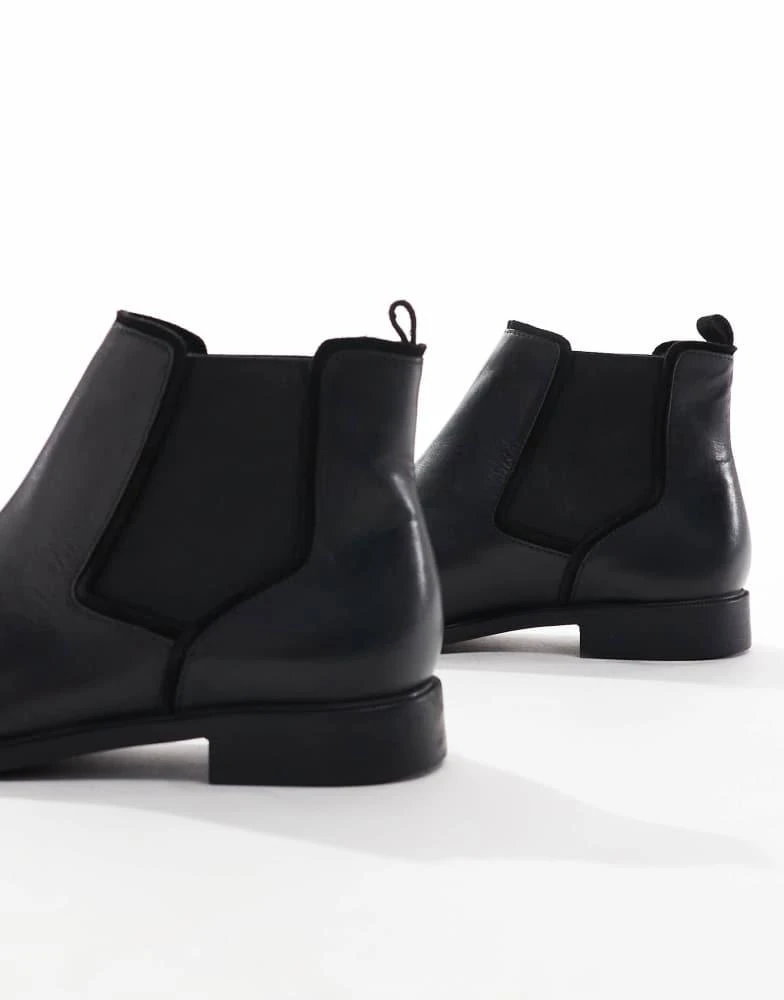 ASOS ASOS DESIGN chelsea boots in brown leather 2