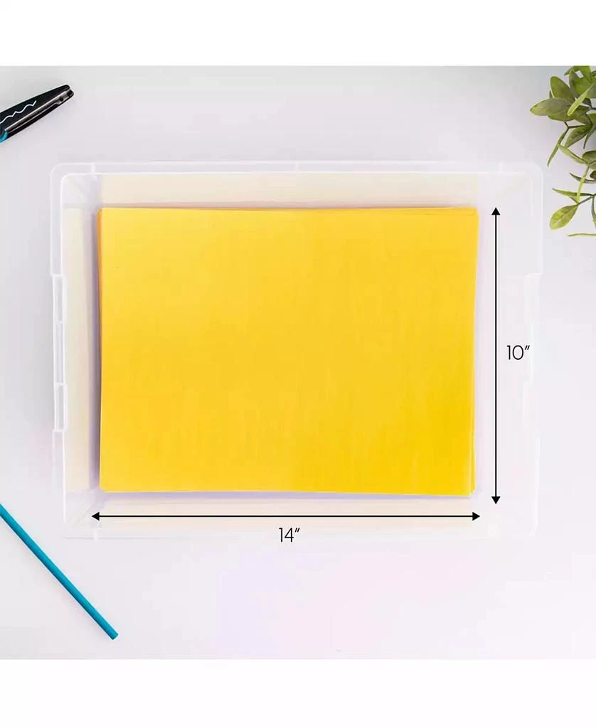 IRIS USA 12 Qt. Plastic Holiday Storage Bins Containers with Lids, Clear - 10