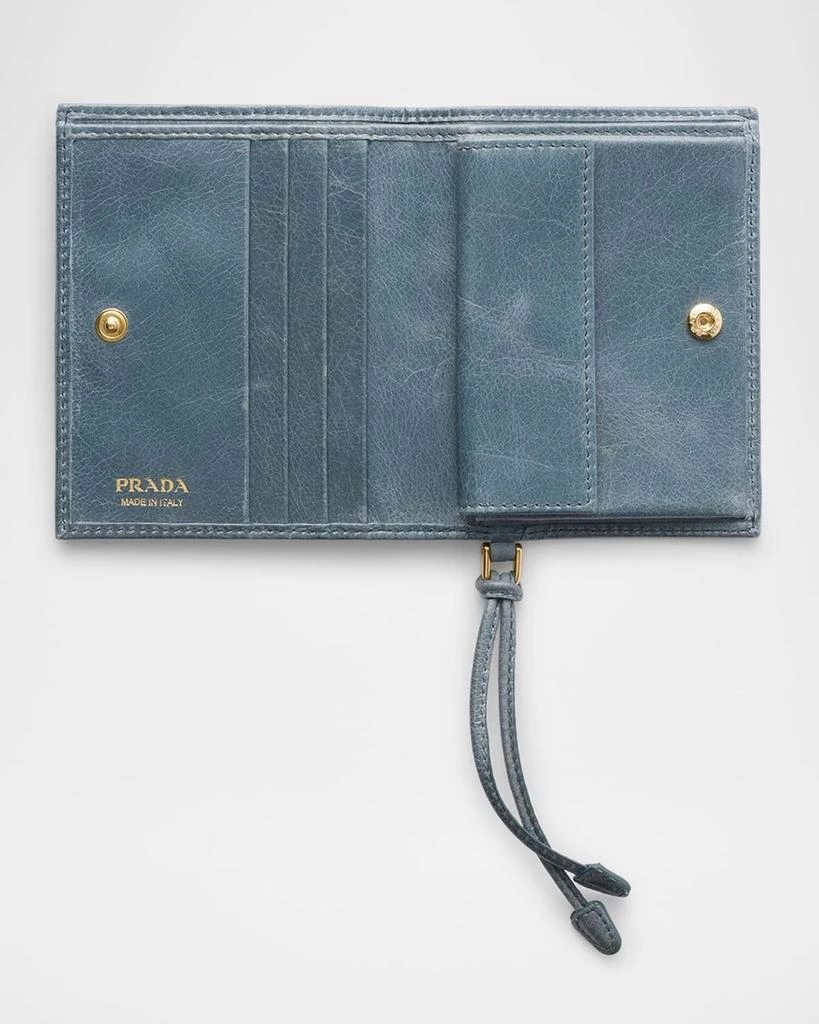 Prada Small Bifold Leather Wallet 4