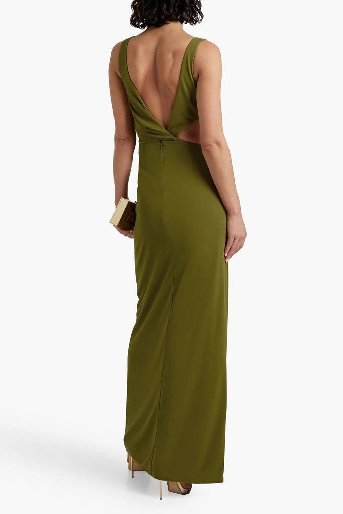 NICHOLAS Hailey cutout draped jersey gown 3