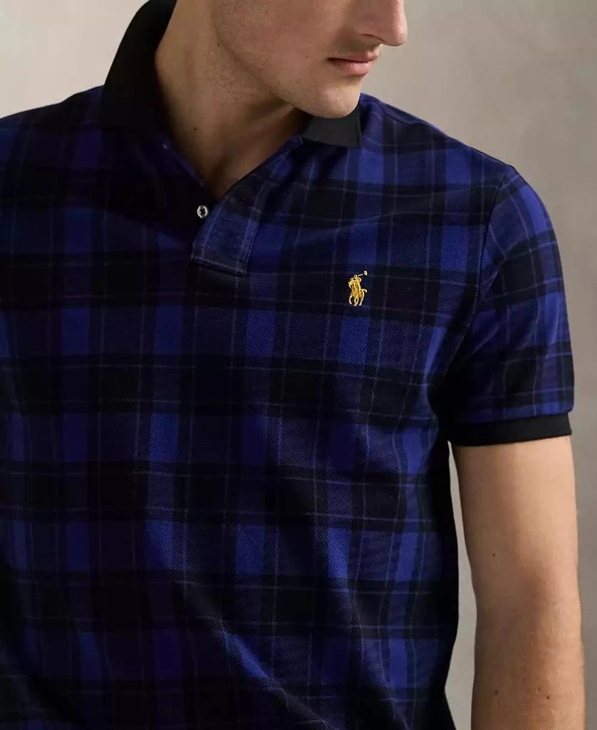 Ralph Lauren Men's Custom Slim Fit Plaid Mesh Polo Shirt 3