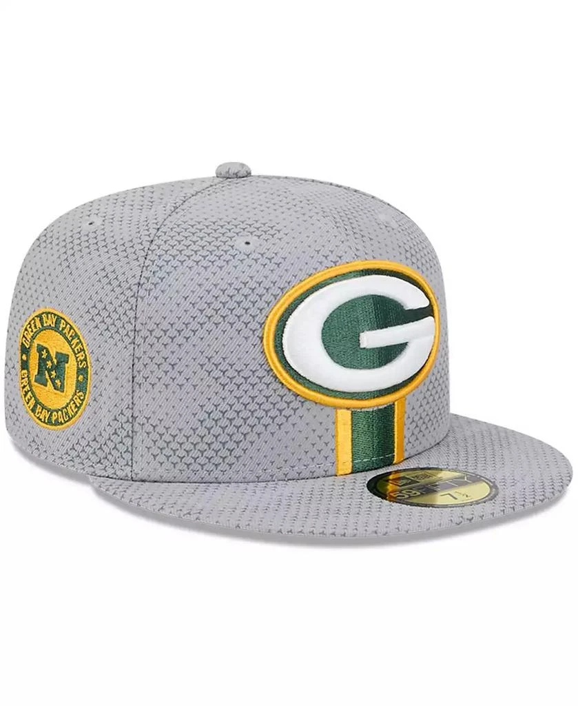 New Era Men's Gray Green Bay Packers 2024 Sideline 59FIFTY Fitted Hat 4