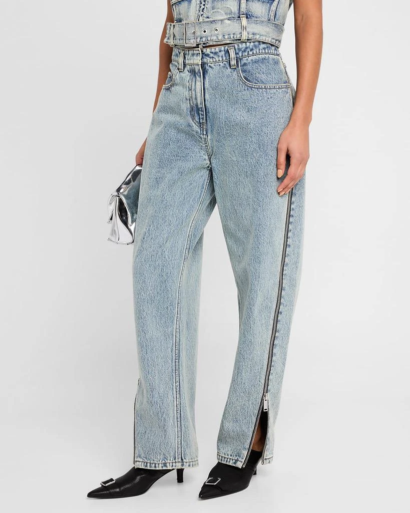3.1 Phillip Lim Curved Side-Zip Jeans 4