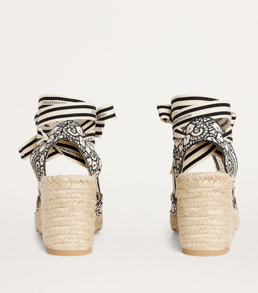 Zimmermann Embroidered Espadrille Wedges 95 4