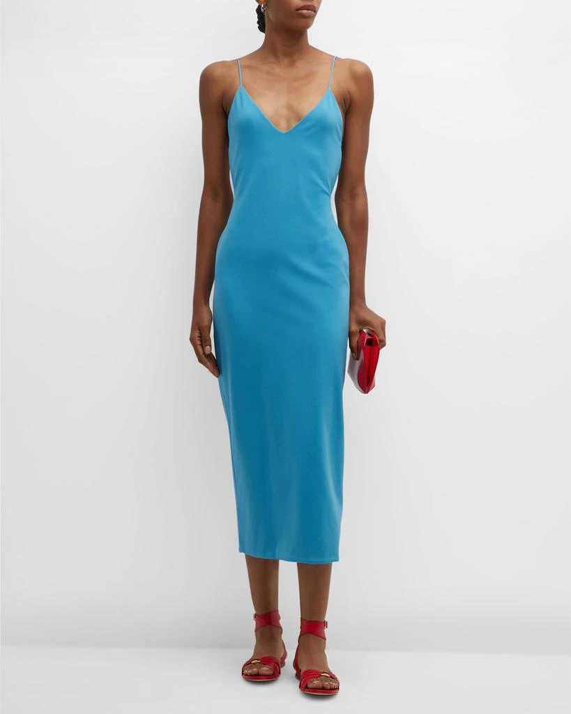 knee length dresses for ladies Jasmine Strappy Back Midi Dress