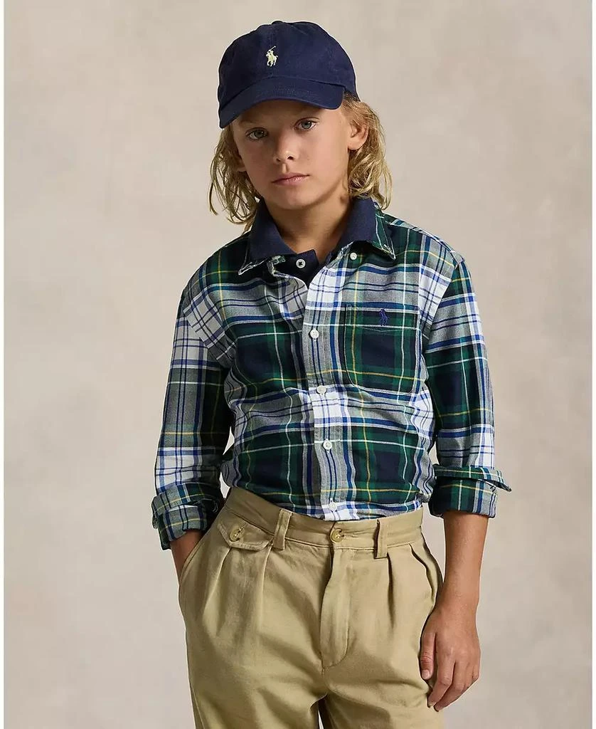 Ralph Lauren Boys
8-20 Plaid Long Sleeve Oxford Shirt