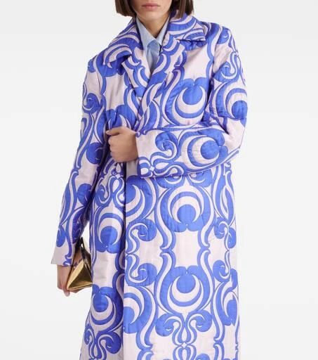 Dries Van Noten Quilted wrap coat 4