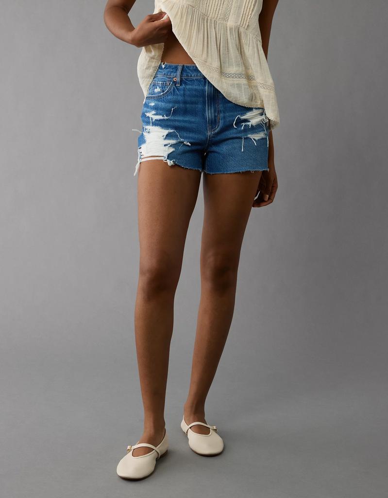 AE AE Strigid Ripped Denim Mom Short