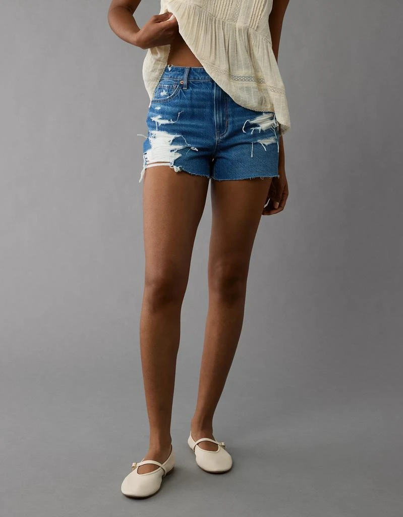 AE AE Strigid Ripped Denim Mom Short 1