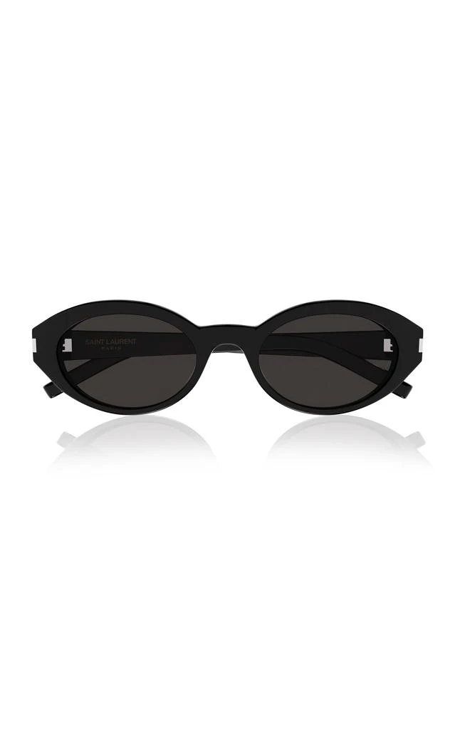 Yves Saint Laurent Saint Laurent - Round-Frame Acetate Sunglasses - Black - OS - Moda Operandi 1