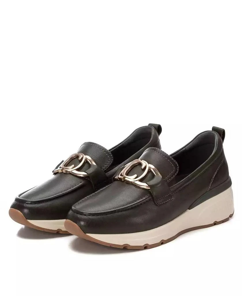 XTI Carmela Leather Collection Women's Wedge Moccasins 5